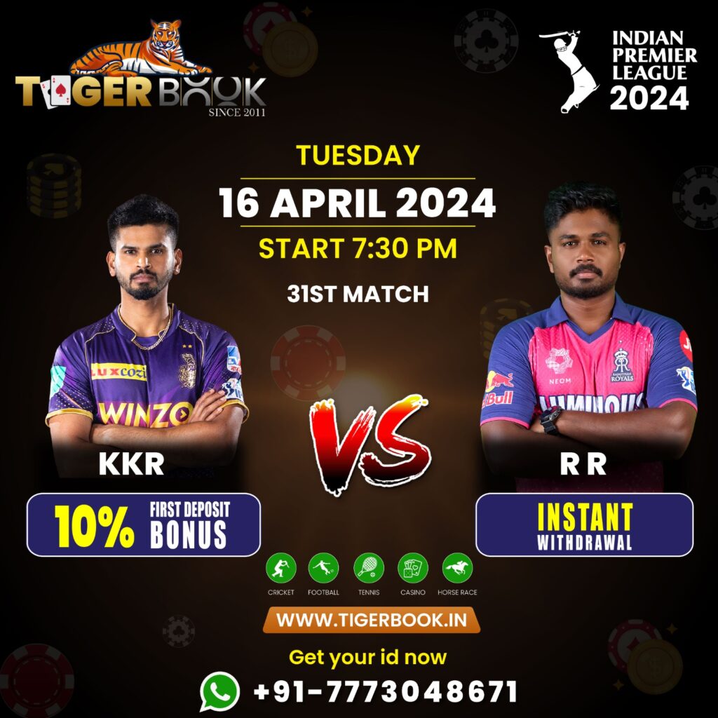 31st IPL Match KKR vs RR And Predictions